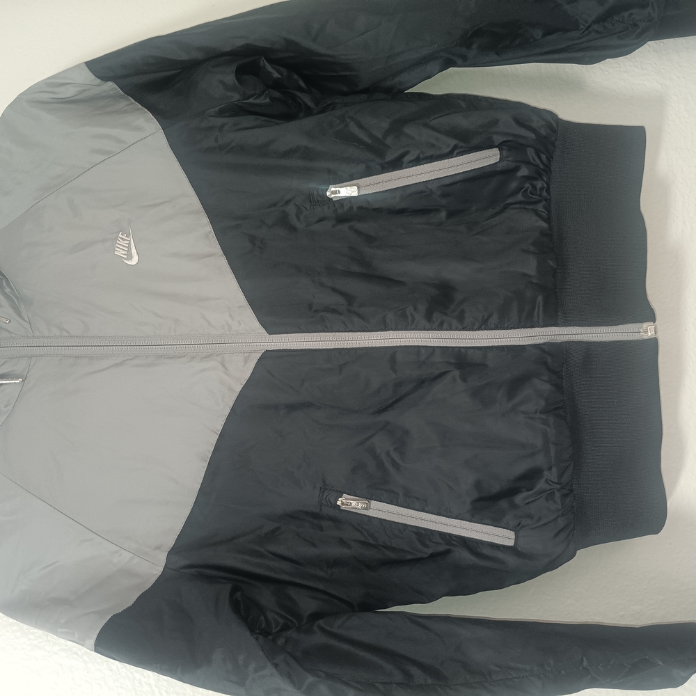 Nike Black and Gray Windbreaker